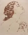 Hans Unger, Sehnsucht, Lithographie im Rötelton auf leicht gebräuntem Papier