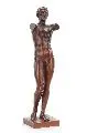 Ferdinand Barbedienne, Betender Jüngling, Bronze, Rotguß