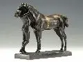 Erich Schmidt-Kestner, Amazone mit Pferd, Bronze, schwarz-braun patiniert