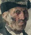 Oscar Gessner, Portrait eines Herren, Öl auf Malpappe