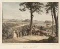 Ernst Hasse, Aussicht von der Bastei, Um 1830, Altkolorierte Lithographie