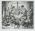 Hugo Bürkner, Stille Stunden, 1861, Radierung