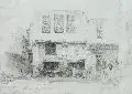 Bernhard Fiedler, Cairo, 1868, Bleistiftzeichnung
