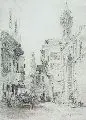 Bernhard Fiedler, Cairo, 1868, Bleistiftzeichnung