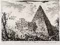 Giovanni Battista Piranesi, Veduta del Sepolcro di Cajo Cestio