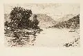 Georg Jahn, Bergige Landschaft mit Fluß