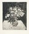 Erhard Hippold, Stilleben mit Schneeglöckchen, 1970, Radierung und Aquatinta
