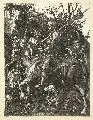 Albrecht Durer, Ritter, Tod und Teufel, 1513, Kupferstiche auf Bütten bzw