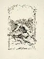 Adolf Schrödter, Zu Chamissos 'Peter Schlemihl, 1836, 4 Radierungen auf Japan (?), auf Papier aufgezogen