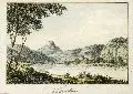 Ludwig Richter, Schandau, Um 1820, Kupferstich, aquarelliert