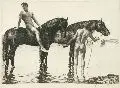 Georg Jahn, Junge Reiter am Wasser