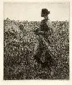 Ährenleserin by Leopold Graf von Kalckreuth, 1894, Radierung, sold Sep 2005