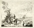 Johann Christian Klengel, Rast, 1773, Radierung nach einem Gemälde von Chr