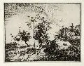 Johann Christian Klengel, Landschaft mit Hirten, 1775, Radierung