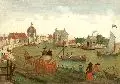 Georg Balthasar Probst, La ville de Dortrecht, Vue de la pointe de Swynsdregt