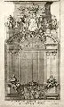 Johann Georg Schmidt, Facade du second etage du portal de l'orangerie royale, Um 1729, Kupferstich auf Bütten nach der Zeichnung von Matthäus Daniel Pöppelmann