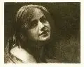 Georg Jahn, Lächelndes Mädchen, 1911, Lithographie