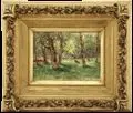 Th. Aug. Schupp, Weidende Kühe, 1897, Öl auf Malpappe