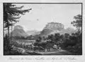 Carl August Richter, Strasse nach der Festung Königstein und Ansicht des Liliensteins