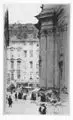 Walter Zeising, Töpfermarkt an der Dresdner Frauenkirche, 1905, Radierung