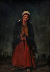 Gyula Rudnay, Postava ženy, Okolo 1910, Olej na plátne