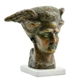 Július Bártfay, Hlava Hermesa, Okolo 1935, Bronz, mramorový podstavec 1/5