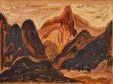 Jánošíkov kraj by Miloš Alexander Bazovský, 1946, Tempera, olej na kartóne, sold Dec 2012