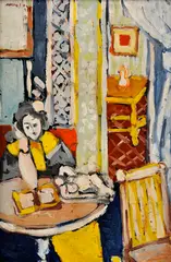 Endre Nemes, Čítajúca, 1935, Olej na plátne