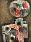 Ferdinand Hložník, Mesiac, 1964, Olej na plátne