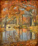 Rudolf Tilmetz, Jazierko, 1926, Olej na plátne