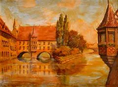Anton Gutknecht, Norimberk, Okolo 1935, Olej na plátne