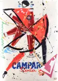 Franco Scepi, Campari Soda, 1996, Serigrafia na papieri, ručne kolorovaná, podľa maľby z roku 1986. 1/1