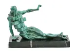 Salvator Dali, Antropomorfný kabinet II., Neskoršia edícia, Bronz, mramorový podstavec