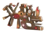 Vladimír Kompánek, Sane, 1993, Drevo, polychrómia