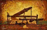 Košiar by Miloš Alexander Bazovský, Okolo 1955-57, Olej na kartóne, sold Nov 2012