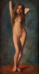Halász-hradil Elemér, Akt, 1909, Olej na plátne