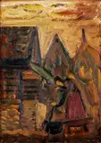 Jeseň by Miloš Alexander Bazovský, 1948, Olej na kartóne, sold Nov 2012