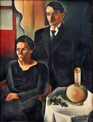 František Foltýn, Dvaja, 1925, Olej na plátne