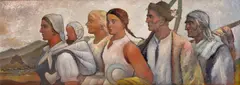 Aurel Kajlich, Z poľa, Okolo 1930, Olej na lepenke