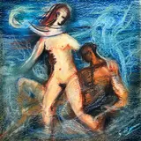 Greinerová Sibyla, Mesačná sonáta, 1995, Pastel na kartóne