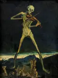 Gustáv Lerchner, Triumf smrti, 1924, Olej na plátne