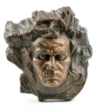 Július Bártfay, Beethoven (posmrtná maska), Okolo 1935, Bronz. 1/3.