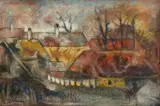V Čáčove by Janko Alexy, 1945, Pastel na papieri, sold Sep 2012