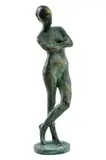 Jozef Kostka, Stojaci akt so založenými rukami, Okolo 1955, Bronz