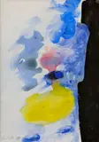Záznam by Milan Paštéka, 1989, gvaš na papieri, sold Sep 2012