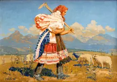 Jan Hála, V jeseni, 1943, Olej na plátne