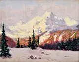 Július Bukovinský, Zimné Tatry, Okolo 1940, Olej na plátne