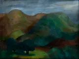 Ester Šimerová-Martinčeková, Slovenská krajina, 1936, Olej na plátne