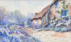 Leyton Forbes, Za domom, Okolo 1930, Akvarel na papieri