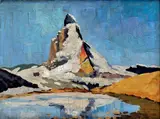 T. G. Mandely, Matternhorn, Okolo 1930, Olej na plátne